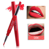 Lips Lipliner Lip Pencil Pen 2 In 1 Waterproof Lipstick Cosmetics Lasting Lip Liner Cosmetic Makeup Cosmeticos Cosmetiquera TSLM