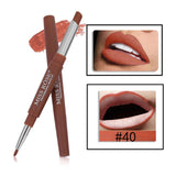 Lips Lipliner Lip Pencil Pen 2 In 1 Waterproof Lipstick Cosmetics Lasting Lip Liner Cosmetic Makeup Cosmeticos Cosmetiquera TSLM