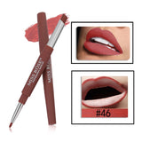 Lips Lipliner Lip Pencil Pen 2 In 1 Waterproof Lipstick Cosmetics Lasting Lip Liner Cosmetic Makeup Cosmeticos Cosmetiquera TSLM