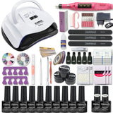 Nail Set for Manicure Kit Gel Nail Polish Set with 35000/20000RPM Nail Drill Machine 120/54W Nail Lamp Nail Art Tools