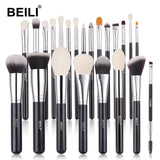 BEILI Black Makeup brushes set Professional Natural goat hair brushes Foundation Powder Contour Eyeshadow make up brushes