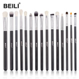 BEILI Black Makeup brushes set Professional Natural goat hair brushes Foundation Powder Contour Eyeshadow make up brushes