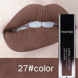 30 Color Liquid Lipstick Waterproof Long-lasting Lip Gloss Nude Red Purple Blue Black Super Matte Liquid Lipstick