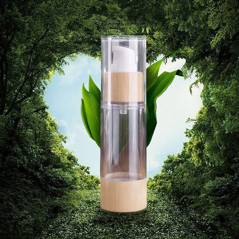 20-120ML Pump Bottles Lotion Foam Friendly Bamboo Empty Airless Makeup Cream Skin Care Portable Refillable Cosmetics For Women