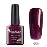 VENALISA Nail Gel Polish High Quality Nail Art Salon 60 Hot Sale Color 7.5ml VENALISA Soak off Organic UV LED Nail Gel Varnish