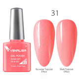 VENALISA Nail Gel Polish High Quality Nail Art Salon 60 Hot Sale Color 7.5ml VENALISA Soak off Organic UV LED Nail Gel Varnish