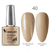 VENALISA Nail Gel Polish High Quality Nail Art Salon 60 Hot Sale Color 7.5ml VENALISA Soak off Organic UV LED Nail Gel Varnish