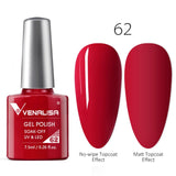 VENALISA Nail Gel Polish High Quality Nail Art Salon 60 Hot Sale Color 7.5ml VENALISA Soak off Organic UV LED Nail Gel Varnish