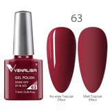 VENALISA Nail Gel Polish High Quality Nail Art Salon 60 Hot Sale Color 7.5ml VENALISA Soak off Organic UV LED Nail Gel Varnish