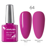 VENALISA Nail Gel Polish High Quality Nail Art Salon 60 Hot Sale Color 7.5ml VENALISA Soak off Organic UV LED Nail Gel Varnish