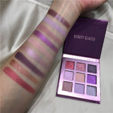 BEAUTY GLAZED NEON Eyeshadow Palette Holographic Shiny Matte Glitter Pigment Eye Shadow Pallete Metallic Diamond Makeup Palette