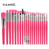 MAANGE 6/15/18Pcs Makeup Brushes Tool Set Cosmetic Powder Eye Shadow Foundation Blush Blending Beauty Make Up Brush Maquiagem