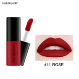 12 Colors Matte Lip Gloss Waterproof Lasting Liquid Lipstick Easy To Carry Red Non-stick Cup Lip Tint Makeup TSLM2