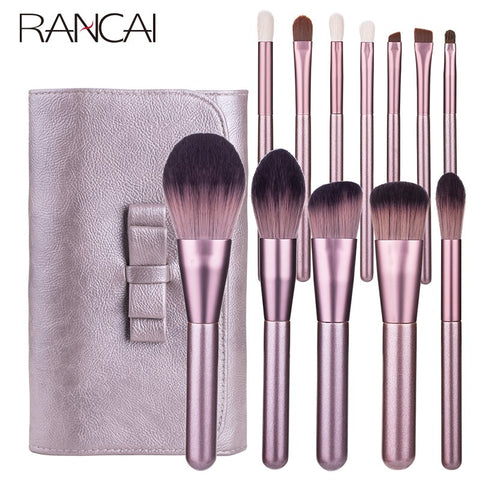 RANCAI 12pcs Hight Quality Makeup Brushes set  Foundation Blending Face Powder Blush Eyeshadow Makeup Brushes With Free Shipping