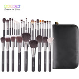 Docolor Makeup brushes set Professional Natural goat hair brushes Foundation Powder Contour Eyeshadow make up brushes with Bag