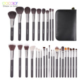 Docolor Makeup brushes set Professional Natural goat hair brushes Foundation Powder Contour Eyeshadow make up brushes with Bag