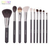 Docolor Makeup brushes set Professional Natural goat hair brushes Foundation Powder Contour Eyeshadow make up brushes with Bag