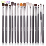 Docolor Makeup brushes set Professional Natural goat hair brushes Foundation Powder Contour Eyeshadow make up brushes with Bag