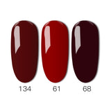 3 Pcs Gelartist Colorful Nail Gel Polish Hight quality Soak Off UV Red Series Color Beauty UV Nails Gels Lacquer