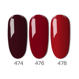 3 Pcs Gelartist Colorful Nail Gel Polish Hight quality Soak Off UV Red Series Color Beauty UV Nails Gels Lacquer