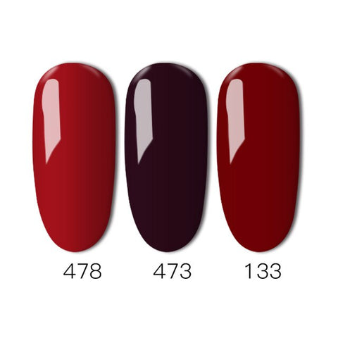 3 Pcs Gelartist Colorful Nail Gel Polish Hight quality Soak Off UV Red Series Color Beauty UV Nails Gels Lacquer