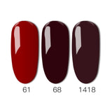 3 Pcs Gelartist Colorful Nail Gel Polish Hight quality Soak Off UV Red Series Color Beauty UV Nails Gels Lacquer