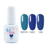 Gelartist 3Pcs/lot Soak Off Classic Blue Color Series Hight quality Nails Aritst Salon UV LED Gel Nail Polish Varnish Lacquer