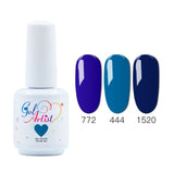 Gelartist 3Pcs/lot Soak Off Classic Blue Color Series Hight quality Nails Aritst Salon UV LED Gel Nail Polish Varnish Lacquer