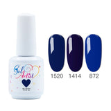 Gelartist 3Pcs/lot Soak Off Classic Blue Color Series Hight quality Nails Aritst Salon UV LED Gel Nail Polish Varnish Lacquer