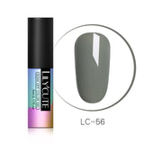 LILYCUTE 5ml Nail Gel Varnish Grey Color Series Long Lasting Soak Off UV Gel Polish Led UV Gel Gray Color Gel Polish