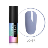 LILYCUTE 5ml Nail Gel Varnish Grey Color Series Long Lasting Soak Off UV Gel Polish Led UV Gel Gray Color Gel Polish