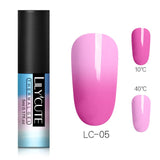 LILYCUTE Thermal Color Changing Gel Polish 3-layers Glitter Soak Off Nail Art UV Gel Varnish  Nail Art Gel Polish 5ml