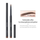 1Pcs Eye Make Up Automatic Rotating Eyeliner Pencil Black Coffee Waterproof Eyebrow Pen Eye Liner Cosmetics Charming Eyes Makeup