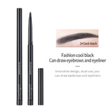 1Pcs Eye Make Up Automatic Rotating Eyeliner Pencil Black Coffee Waterproof Eyebrow Pen Eye Liner Cosmetics Charming Eyes Makeup