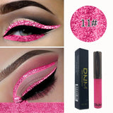 16 Color Shiny Pearlescent Waterproof Lasting Eyeshadow Glitter Liquid Eyeliner Makeup Metallic Eye Liner Cosmetic Tools TSLM2