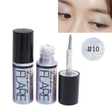 Professional New Shiny Eye Liners Cosmetics Women Pigment Silver Rose Gold Color Liquid Glitter Eyeliner Makeup Tools