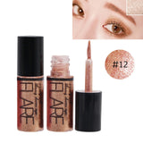 Professional New Shiny Eye Liners Cosmetics Women Pigment Silver Rose Gold Color Liquid Glitter Eyeliner Makeup Tools