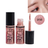 Professional New Shiny Eye Liners Cosmetics Women Pigment Silver Rose Gold Color Liquid Glitter Eyeliner Makeup Tools