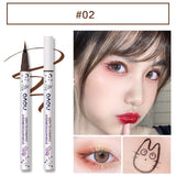 1Pcs Colorful Matte Liquid Eyeliner Pencil Waterproof Smudge-proof Pigment Party Blue White Eye Liner Cosmetic Tools TSLM1