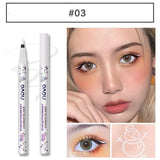 1Pcs Colorful Matte Liquid Eyeliner Pencil Waterproof Smudge-proof Pigment Party Blue White Eye Liner Cosmetic Tools TSLM1