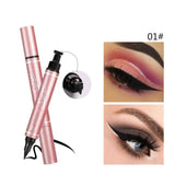 2 In1 Winged Eyeliner Stamp Long Lasting Waterproof Liquid Eyeliner Pen Double-Headed Stamps Quick Dry Eye Liner Cosmetic TSLM2