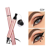 2 In1 Winged Eyeliner Stamp Long Lasting Waterproof Liquid Eyeliner Pen Double-Headed Stamps Quick Dry Eye Liner Cosmetic TSLM2