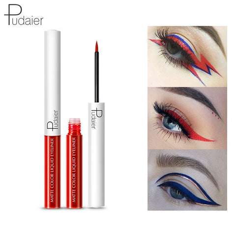 New 15 Colors Matte Colorful Eye Makeup Waterproof Fast Dry Liquid Eyeliner Multicolor Eye Liner Cosmetics