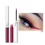 New 15 Colors Matte Colorful Eye Makeup Waterproof Fast Dry Liquid Eyeliner Multicolor Eye Liner Cosmetics