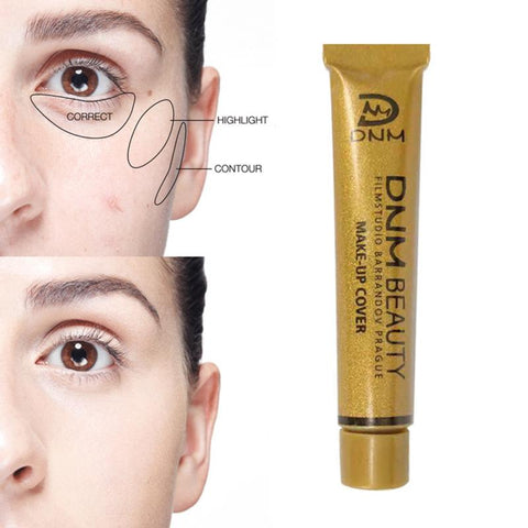 DNM 14 Colors Waterproof Liquid High Covering Concealer Make-Up Foundation Cream Women Girl Long-Lasting Face Cosmetic TSLM2