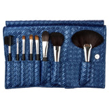 8 Pieces Hight Quality Black Professional Makeup Tool Kits w/ Blue Woven Bag Women Soft Cosmetic Makeup Brushes Set Hot Sale