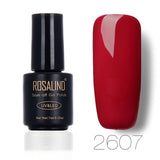 ROSALIND 7ML RED Color Series Nail Gel Polish UV LED Soak off Gel Nail Polish Vernis Semi Permanent UV Gel For Nail