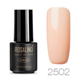 ROSALIND Nail Polish For Gel Nails Extension Polish Soak off UV Semi Permanent LED  Manicure Hybrid Nail Polish Gel Varnishes