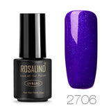 ROSALIND Nail Polish For Gel Nails Extension Polish Soak off UV Semi Permanent LED  Manicure Hybrid Nail Polish Gel Varnishes