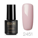 ROSALIND Nail Polish For Gel Nails Extension Polish Soak off UV Semi Permanent LED  Manicure Hybrid Nail Polish Gel Varnishes